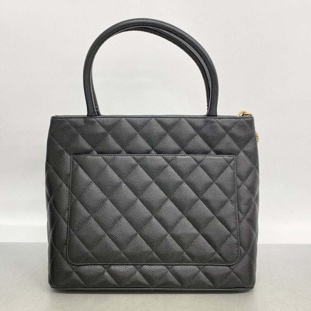 CHANEL Black Caviar Leather Reissue Tote Bag - Picture 9 of 10